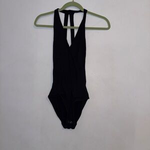 Abercrombie & Fitch black bodysuit halter neck